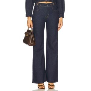NWOT Citizens of Humanity Kimberly Flare Jeans in Helia Indigo Dark Wash Navy